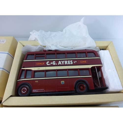 35 - 5 boxed Corgi buses