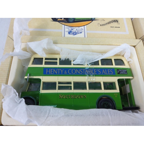 35 - 5 boxed Corgi buses