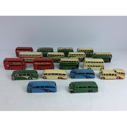 38 - Collection of vintage model buses