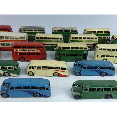 38 - Collection of vintage model buses