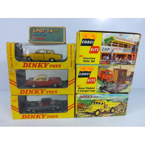 165 - Boxed Corgi and Dinky models and kits