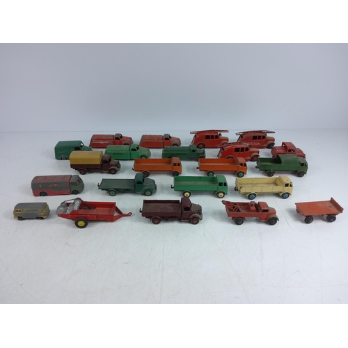 52 - Collection of various model vehicles including fire engines and tankers