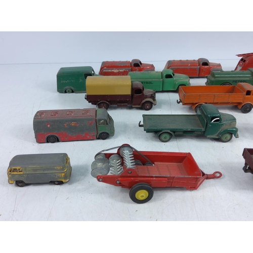 52 - Collection of various model vehicles including fire engines and tankers