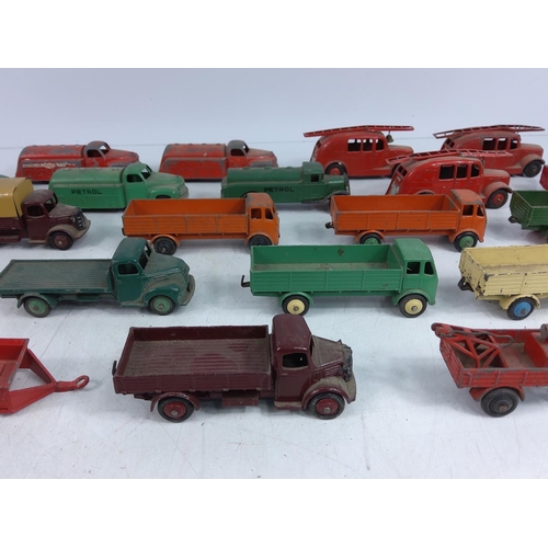 52 - Collection of various model vehicles including fire engines and tankers