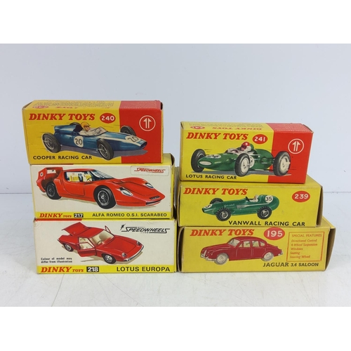 91 - 6 boxed Dinky models, model no's 240, 241, 217, 239, 218 & 195