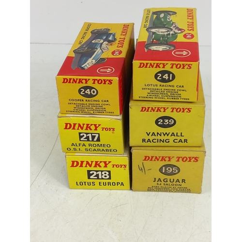 91 - 6 boxed Dinky models, model no's 240, 241, 217, 239, 218 & 195