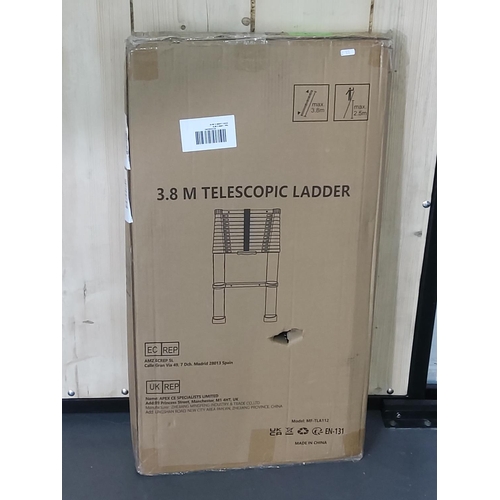 225 - New and boxed 3.8 metres telescopic ladder