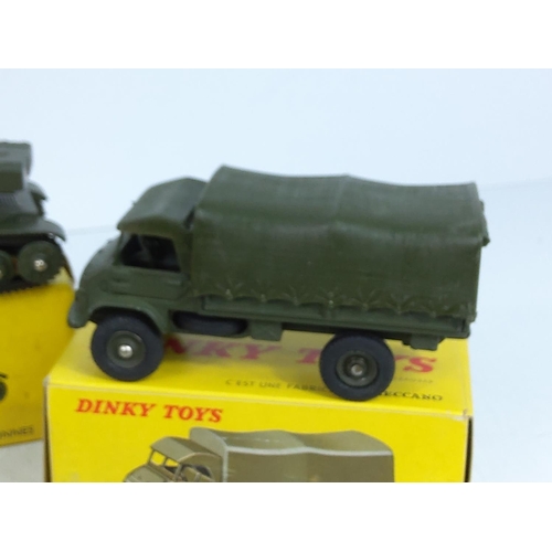 99 - 7 various boxed Dinky military vehicles, model no's 814, 821, 688, 817, 827, 626 & 822