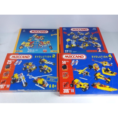 118 - 4 modern boxed Meccano sets