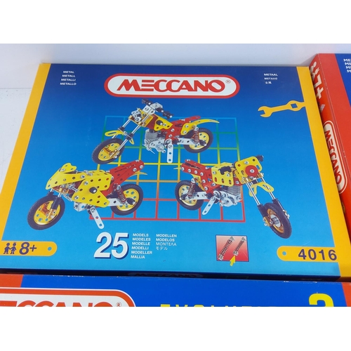 118 - 4 modern boxed Meccano sets