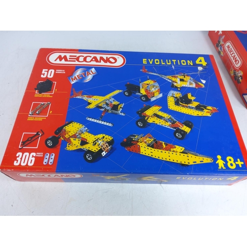 118 - 4 modern boxed Meccano sets