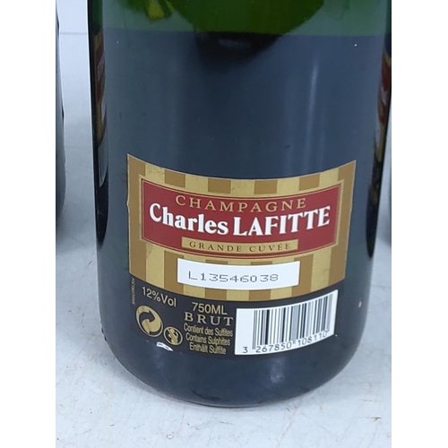 144 - 3 bottles of Charles Lafitte Champagne