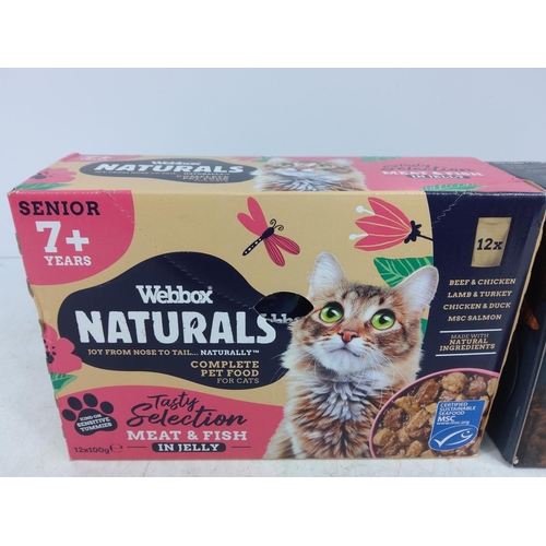 224 - Large box of cat food sell by date 2025