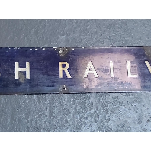 204 - Vintage enamel British Railway sign, 129 x 15cms