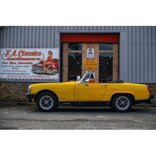 13 - 1979 MG Midget 1500.
This incredible example of MG's small 70s convertible is one to behold. In it's... 