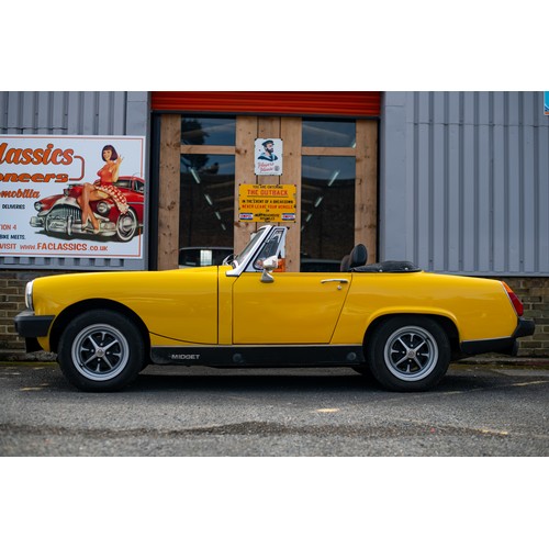 13 - 1979 MG Midget 1500.
This incredible example of MG's small 70s convertible is one to behold. In it's... 