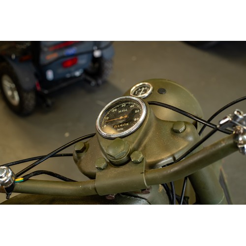 10 - Vintage Military spec 1949 Green Royal Enfield 350cc bullet with 1052 miles on the clock Registratio... 