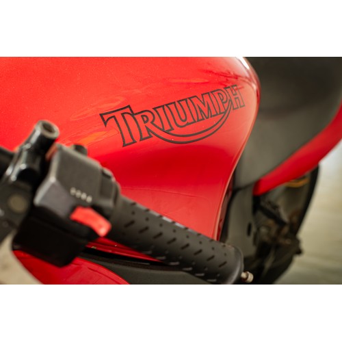 4 - Red Triumph  Speed 4 Motorbike this bike is being sold as a project bike, it has had a new battery t... 