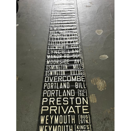 55 - Vintage Bus destination blind