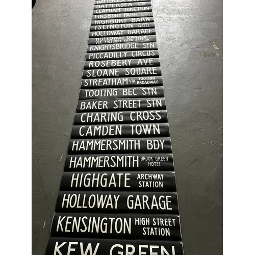 50 - Vintage Bus destination blind