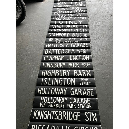 50 - Vintage Bus destination blind