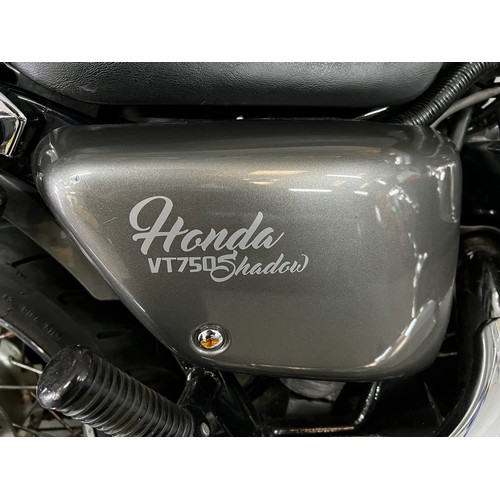 11 - 2012 Honda VT750 Shadow in silver/black Registration LR12HPN (cat N) this motorbike has a V-Twin 745... 