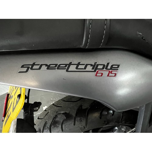 12 - 2013 Triumph Street triple 675 R. 
Registration GJ13UKN.
This was one of the first of the modern des... 