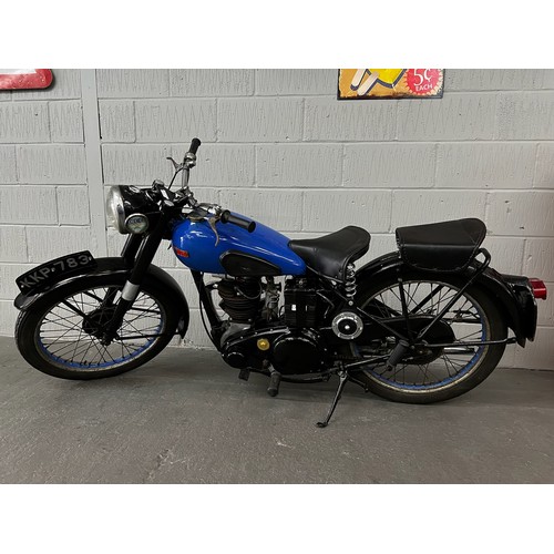 19 - 1948 Blue BSA 250.
First manufactured in 1948, this motorbike has a 250cc engine.
With this motorbik... 