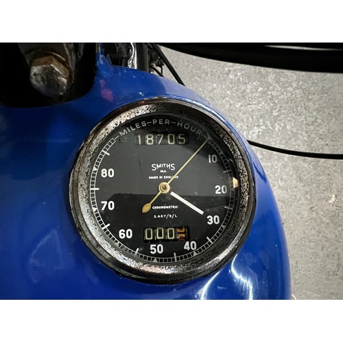 19 - 1948 Blue BSA 250.
First manufactured in 1948, this motorbike has a 250cc engine.
With this motorbik... 