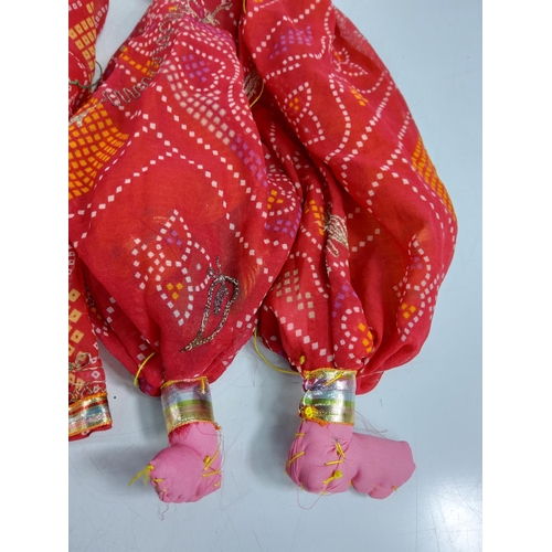 95 - 2 vintage handmade Indian puppets