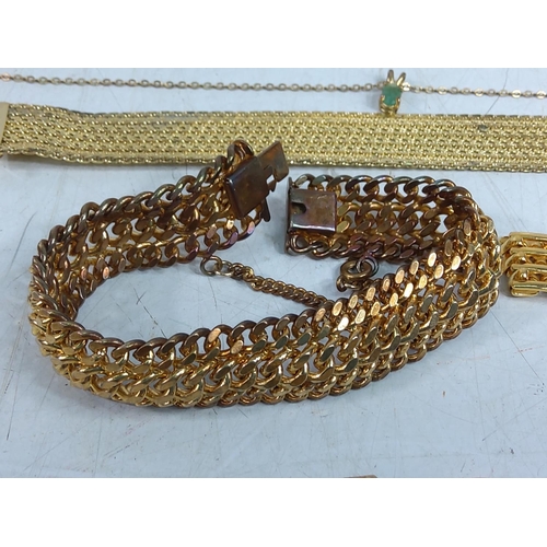 335 - Qty of gold plated jewellery