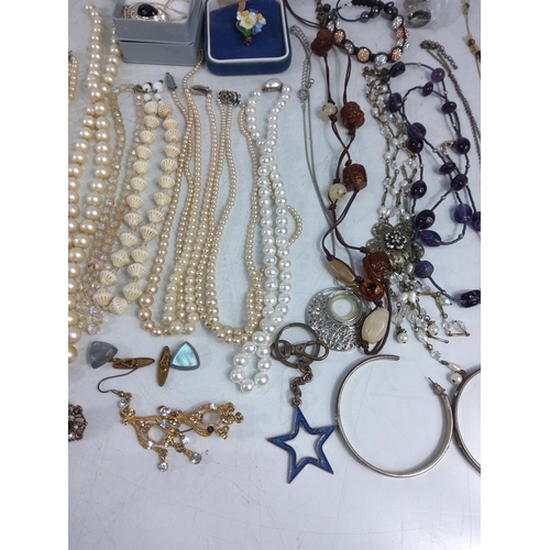 355 - Box of costume jewellery