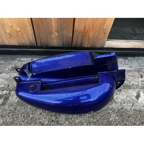 62 - Large quantity of Royal Enfield parts incl fuel tank, front and rear wheels, mudguards, twin seat, s... 