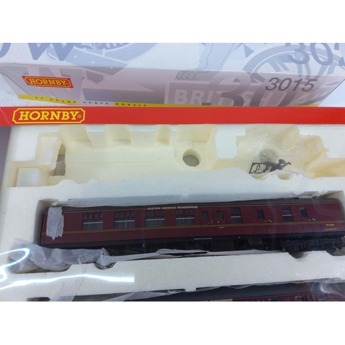 243 - 2 boxed Hornby train packs 3025 & 3026 (both engines missing)