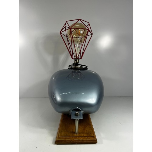 63 - Enfield Robin special lamp converted from fuel tank