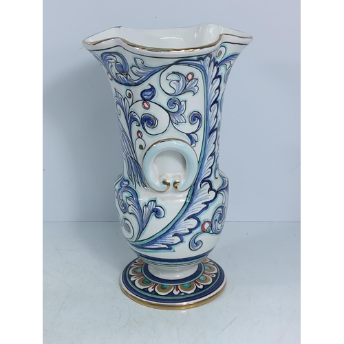 124 - Mid-Century Bristolia Italian porcelain vase, 25cms in height