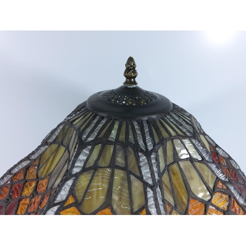 154 - Tiffany style lamp, 60cms in height