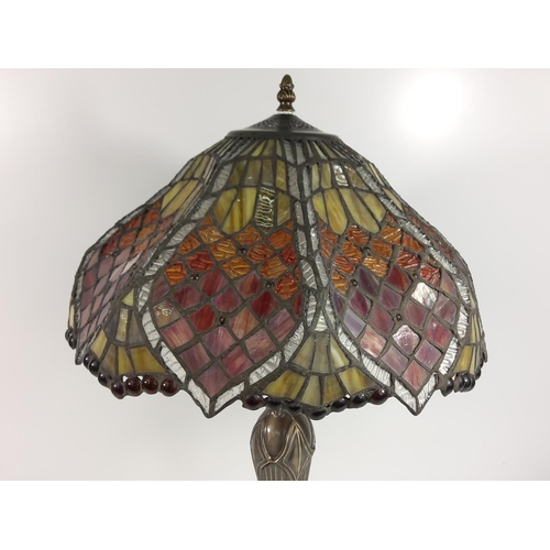 154 - Tiffany style lamp, 60cms in height