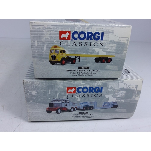 165 - 2 Corgi Heavy Haulage boxed model vehicles