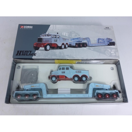 165 - 2 Corgi Heavy Haulage boxed model vehicles