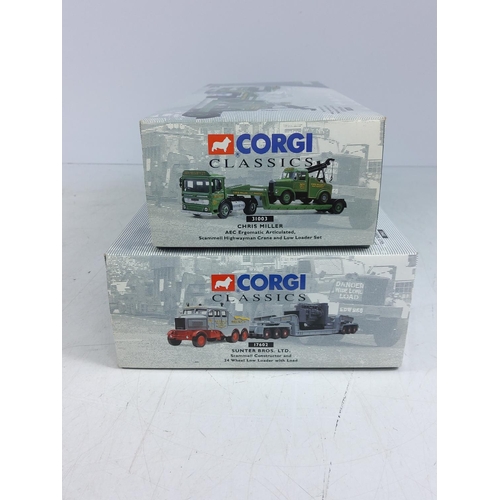 167 - 2 boxed Corgi Heavy Haulage models