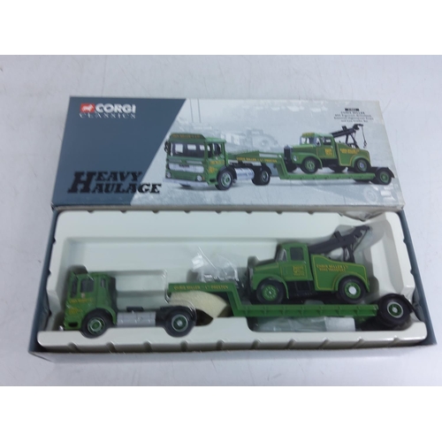 167 - 2 boxed Corgi Heavy Haulage models