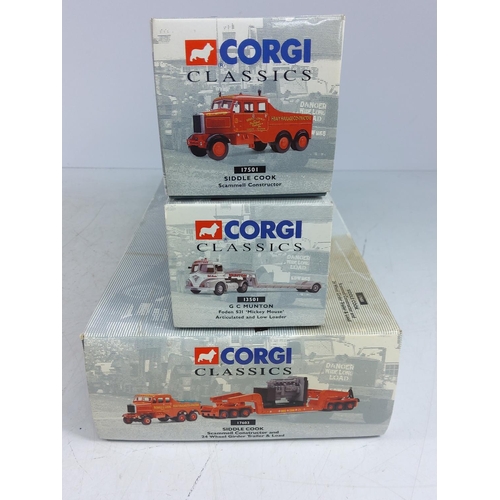 168 - 3 boxed Corgi Heavy Haulage models