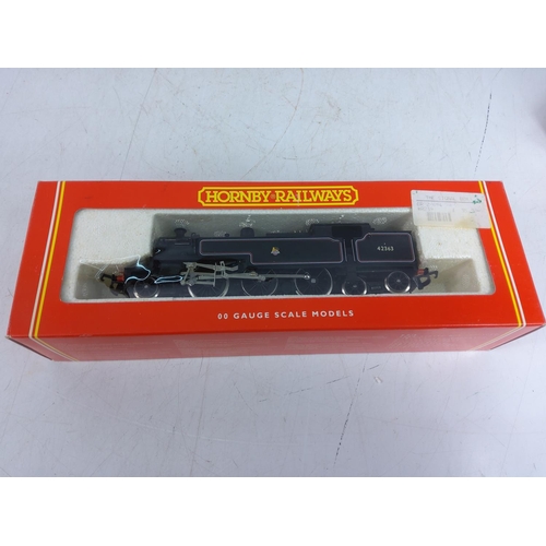 170 - 1 boxed Hornby engine and tender and 3 Hornby engines