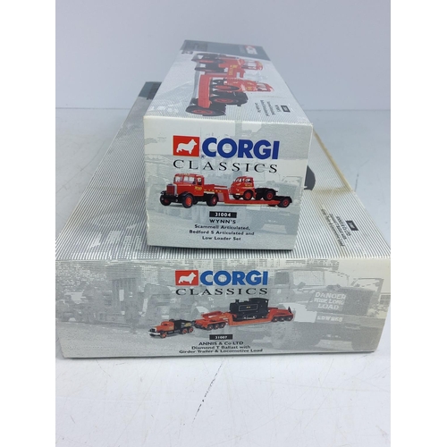 172 - 2 boxed Corgi Heavy Haulage models