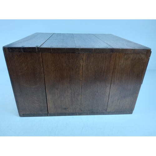 138 - Vintage oak filing drawers, 48 x 40 x 28cms