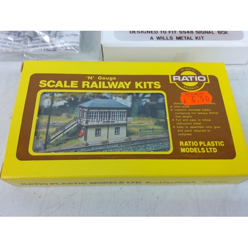 210 - 2 boxes of Railway model kits, sidings etc