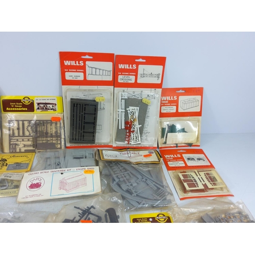 214 - 2 boxes of model railway accessories