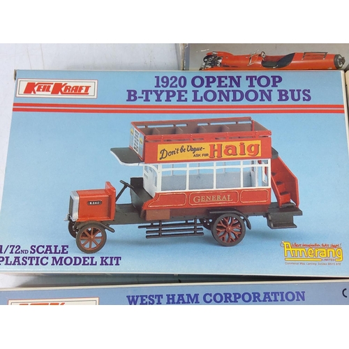 219 - Minicraft model kits, 7 Keil Kraft kits plus one