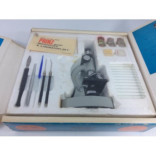 282 - Soldering station, microscope set and various posters